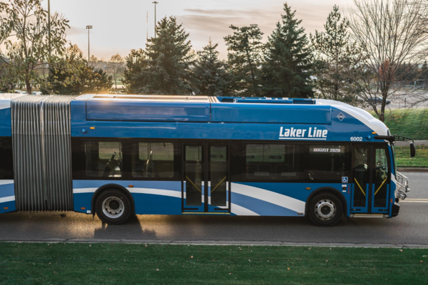 Laker Line Bus on Campus