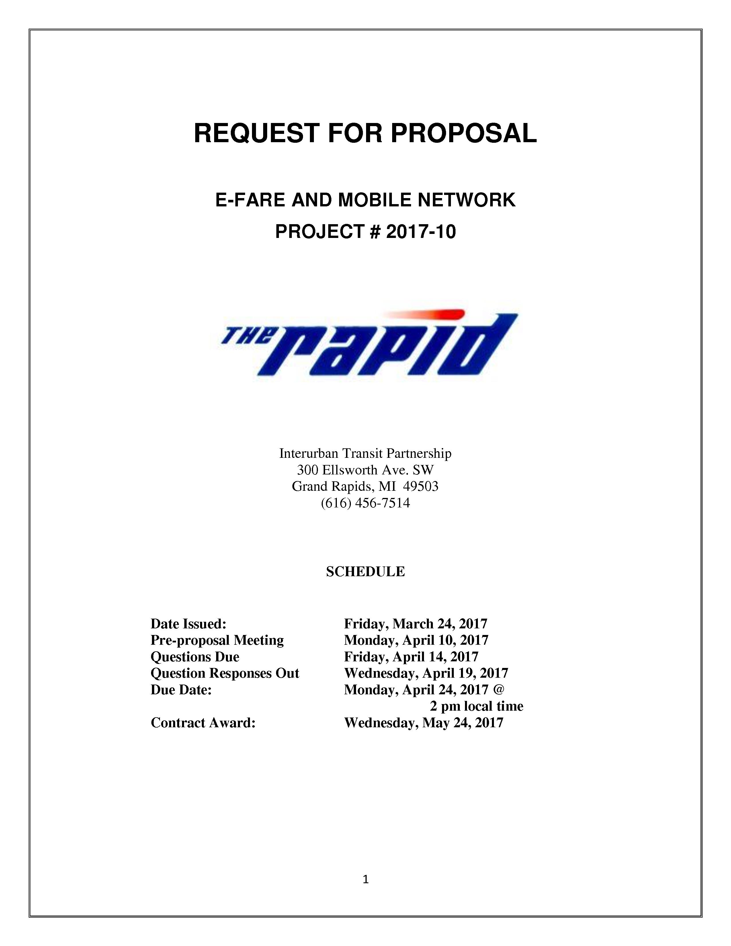 z - Cover Image: Request for Proposal