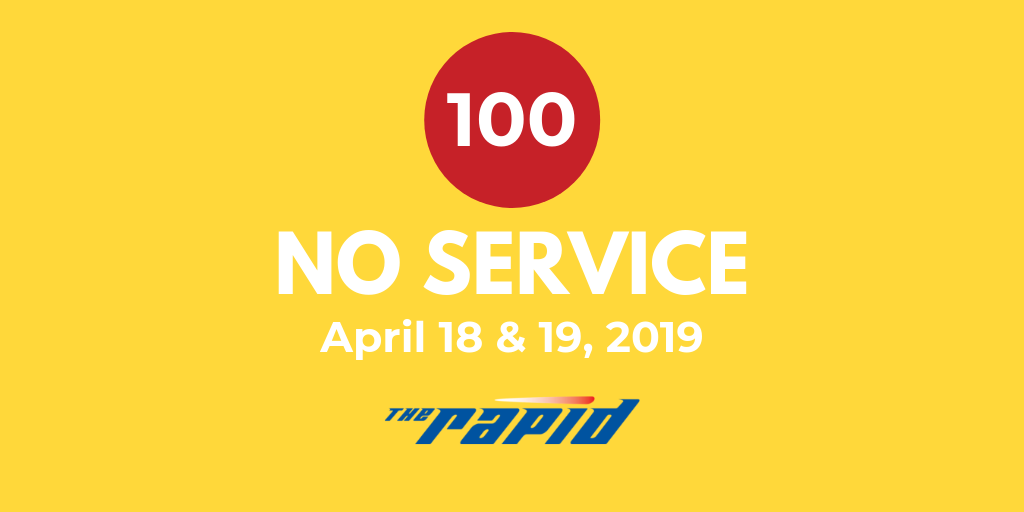 No Service Route 100 April 2019