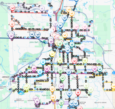 Live route map